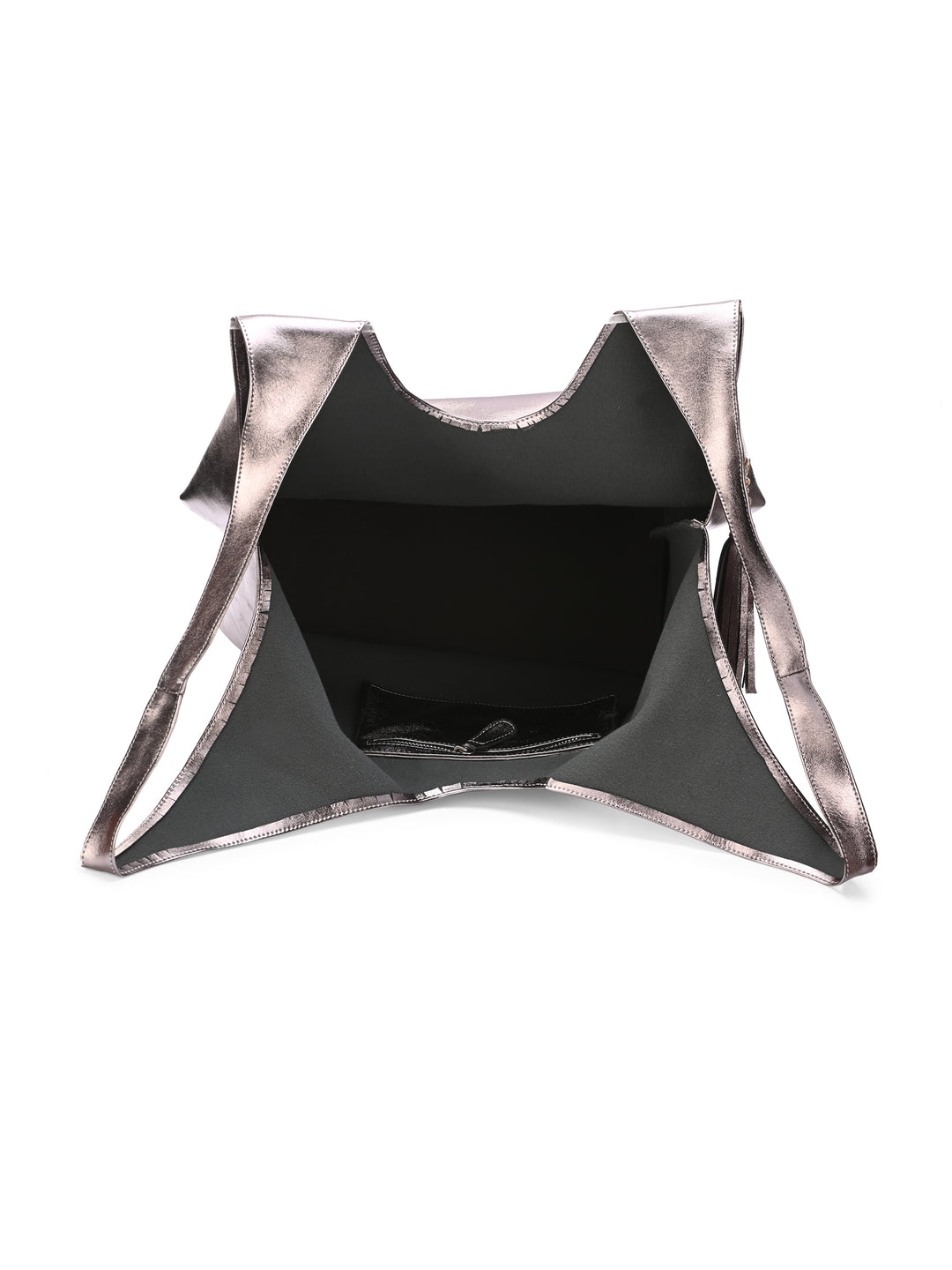 Carlo Romano By Wasan Silver color Stylish & Functional Accessory Premium Vegan Leather Hand Bags For Women