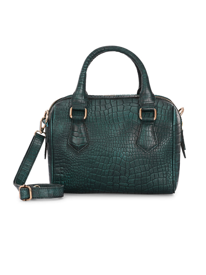 Carlo Romano By Wasan Green color Stylish & Functional Accessory Premium Genuine Leather Hand Bags For Women