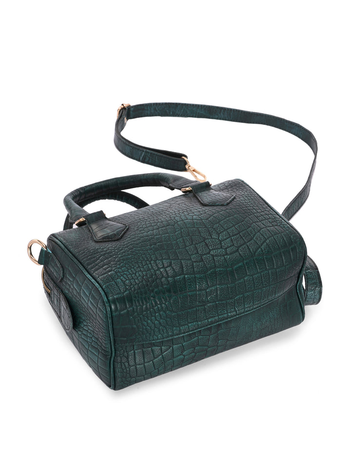 Carlo Romano By Wasan Green color Stylish & Functional Accessory Premium Genuine Leather Hand Bags For Women
