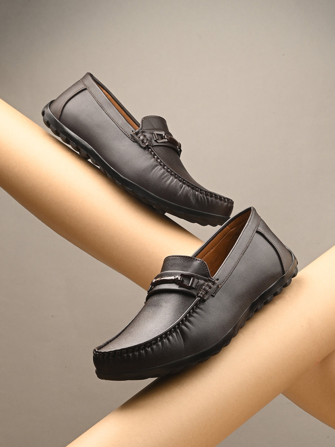 CARLO ROMANO BY WASAN PU VEGAN LEATHER MOCCASIN FOR MEN