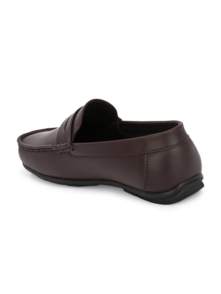 Men's vegan leather Slip On Moccasin shoes for men