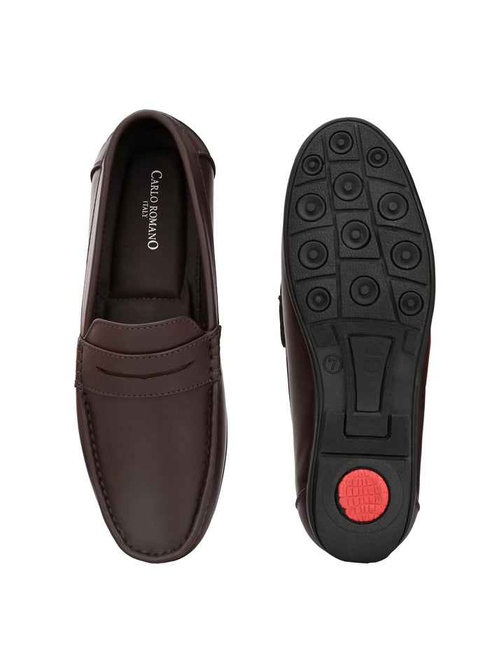 Men's vegan leather Slip On Moccasin shoes for men