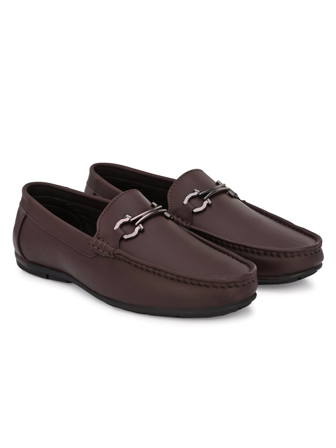 Carlo Romano Men's Vegan Leather Slip On Moccasin shoes