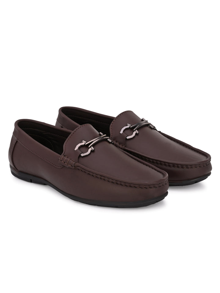 Carlo Romano Men's Vegan Leather Slip On Moccasin shoes