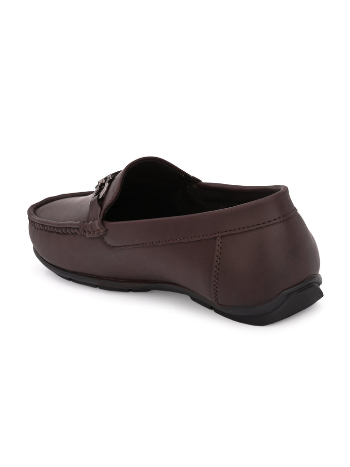 Carlo Romano Men's Vegan Leather Slip On Moccasin shoes