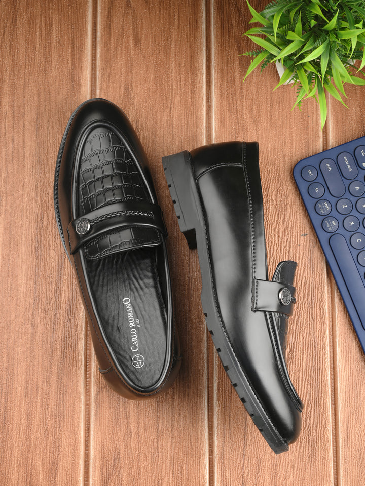 CARLO ROMANO BY WASAN VEGAN LEATHER MOCCASIN FOR MEN