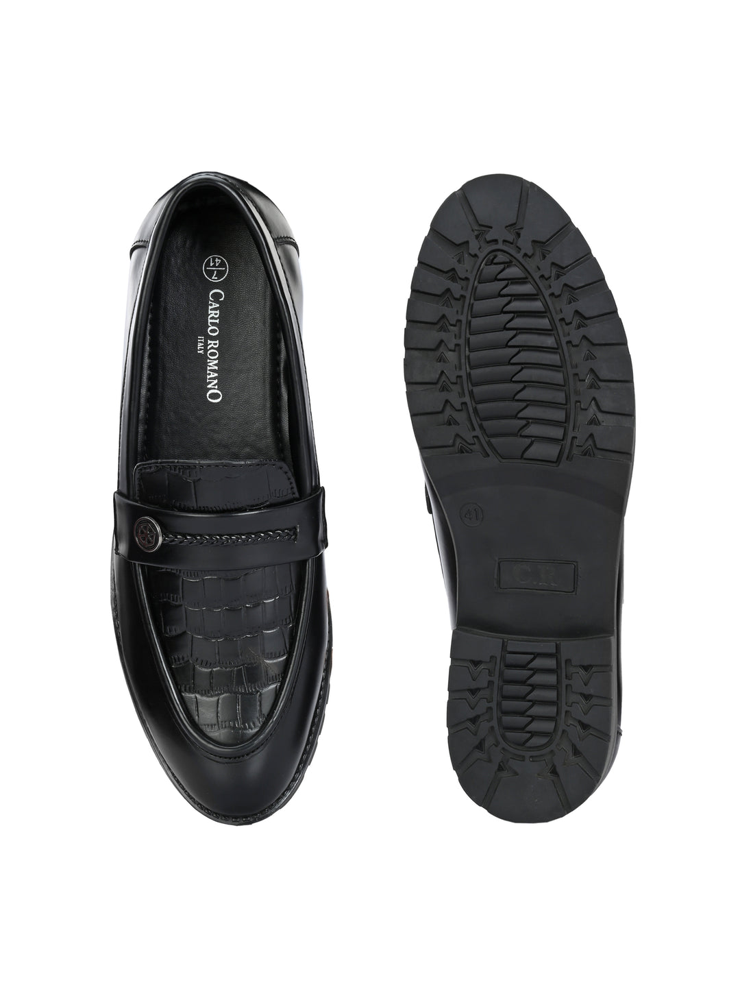 CARLO ROMANO BY WASAN VEGAN LEATHER MOCCASIN FOR MEN