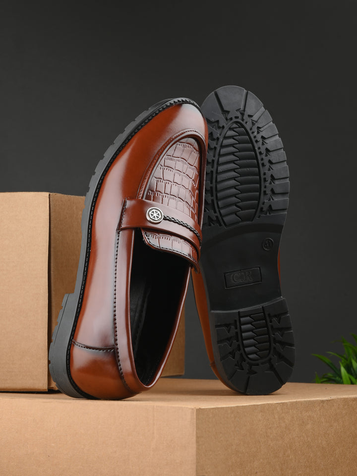 CARLO ROMANO BY WASAN VEGAN LEATHER MOCCASIN FOR MEN
