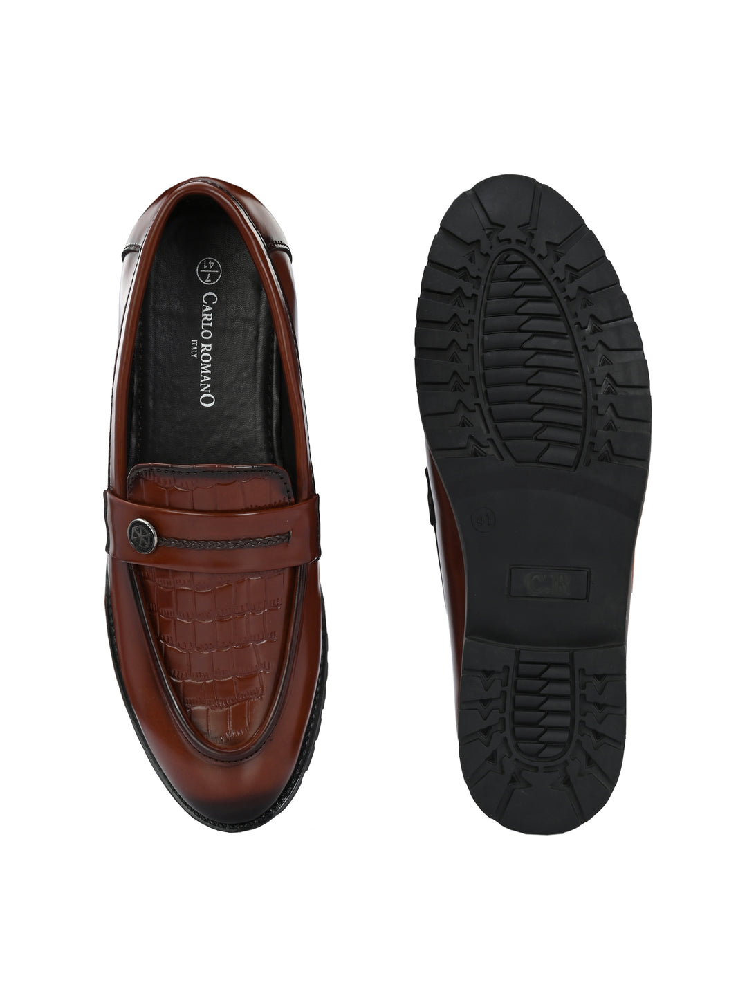 CARLO ROMANO BY WASAN VEGAN LEATHER MOCCASIN FOR MEN