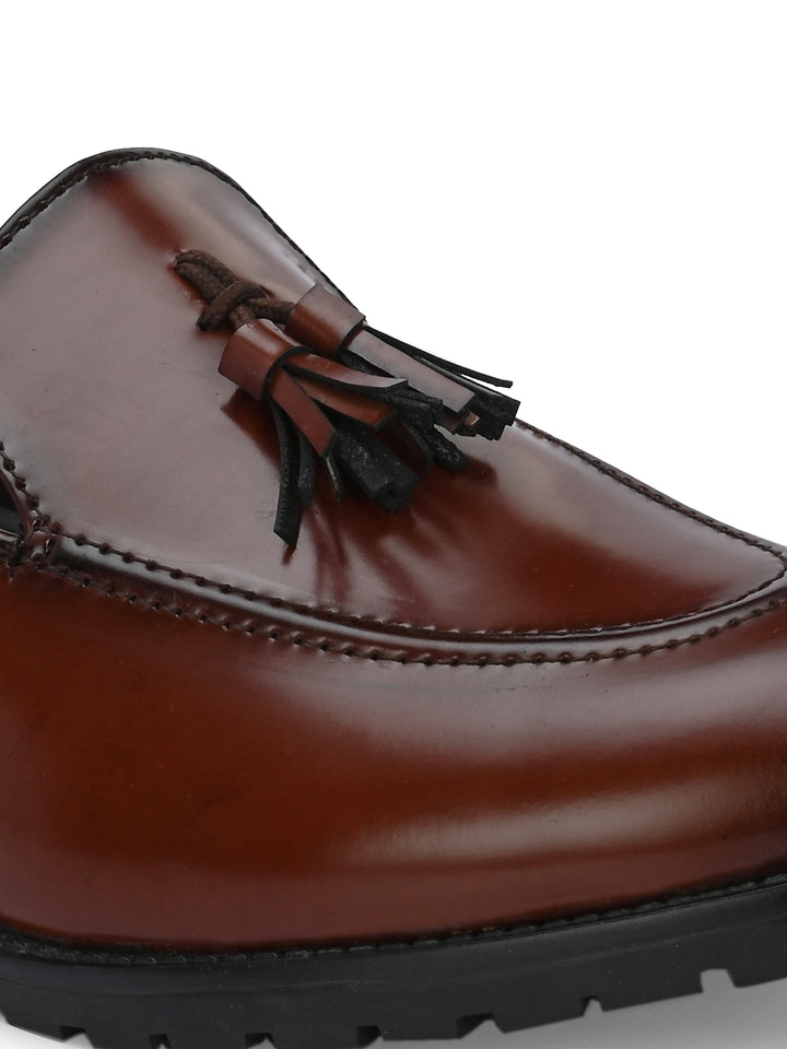 CARLO ROMANO BY WASAN PATENT VEGAN LEATHER COLOUR SLIP-ON MOCCASIN SHOES FOR MEN