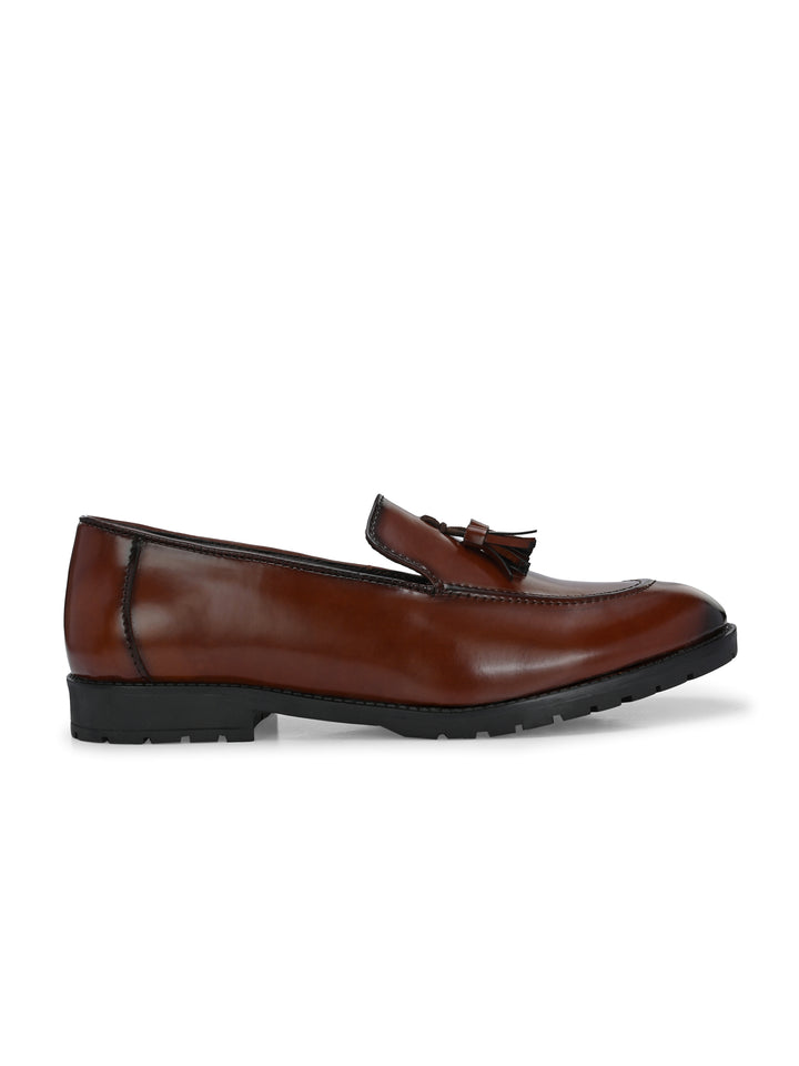 CARLO ROMANO BY WASAN PATENT VEGAN LEATHER COLOUR SLIP-ON MOCCASIN SHOES FOR MEN