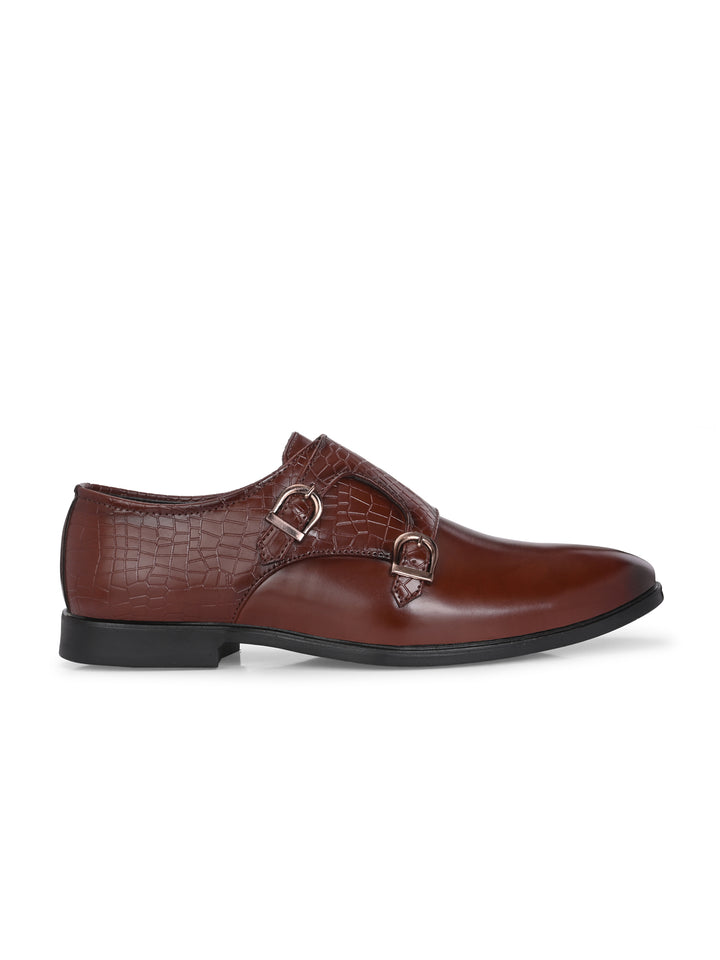 CARLO ROMANO BY WASAN VEGAN LEATHER MONK SHOES FOR MEN