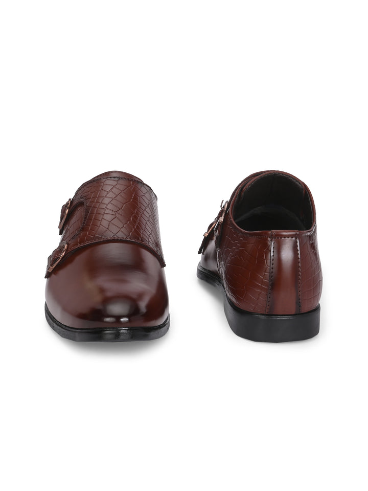 CARLO ROMANO BY WASAN VEGAN LEATHER MONK SHOES FOR MEN
