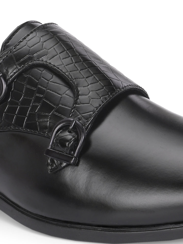 CARLO ROMANO BY WASAN VEGAN LEATHER MONK SHOES FOR MEN