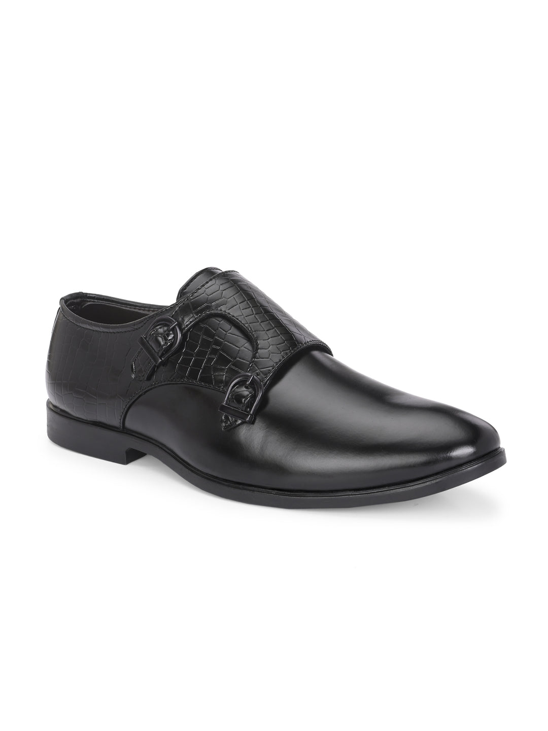CARLO ROMANO BY WASAN VEGAN LEATHER MONK SHOES FOR MEN