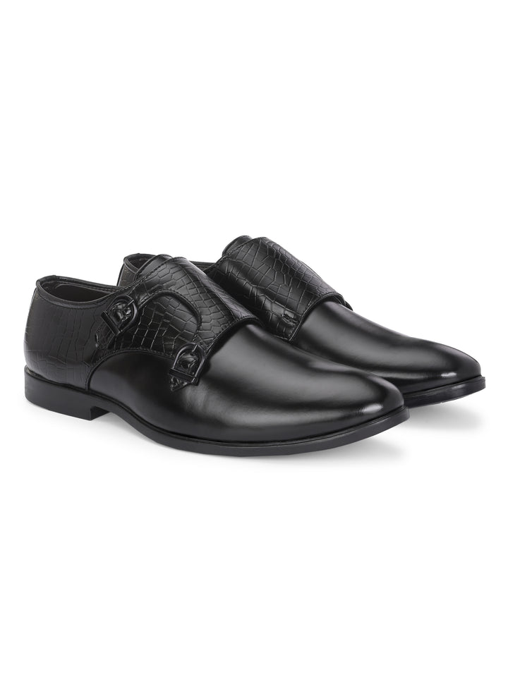 CARLO ROMANO BY WASAN VEGAN LEATHER MONK SHOES FOR MEN