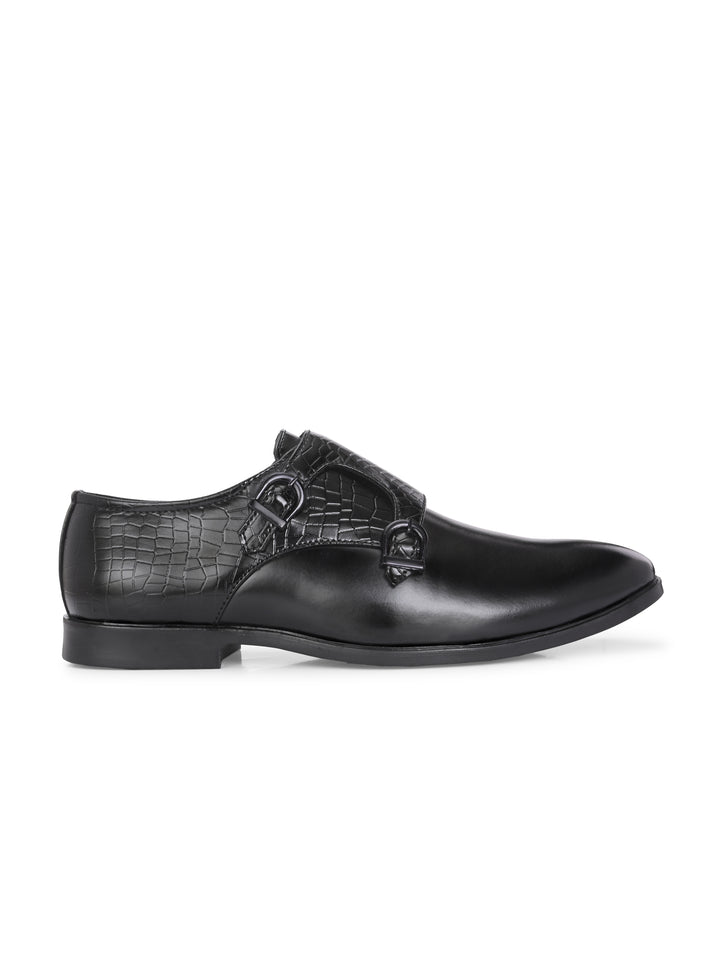 CARLO ROMANO BY WASAN VEGAN LEATHER MONK SHOES FOR MEN