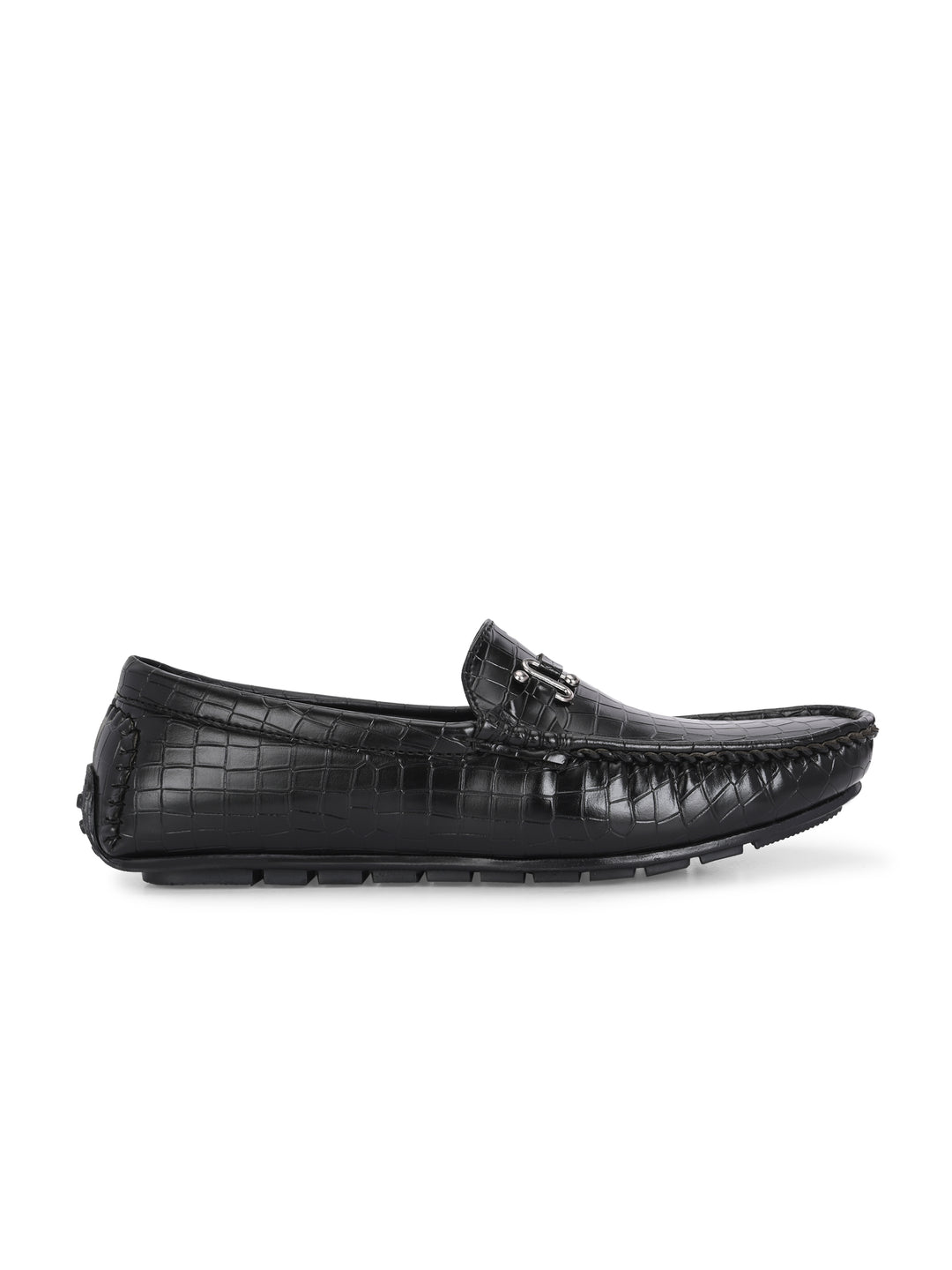 CARLO ROMANO BY WASAN VEGAN LEATHER CROCO PATENT MOCCASIN FOR MEN