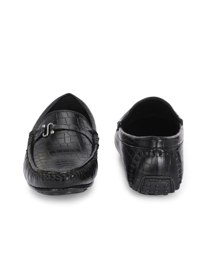 CARLO ROMANO BY WASAN VEGAN LEATHER CROCO PATENT MOCCASIN FOR MEN