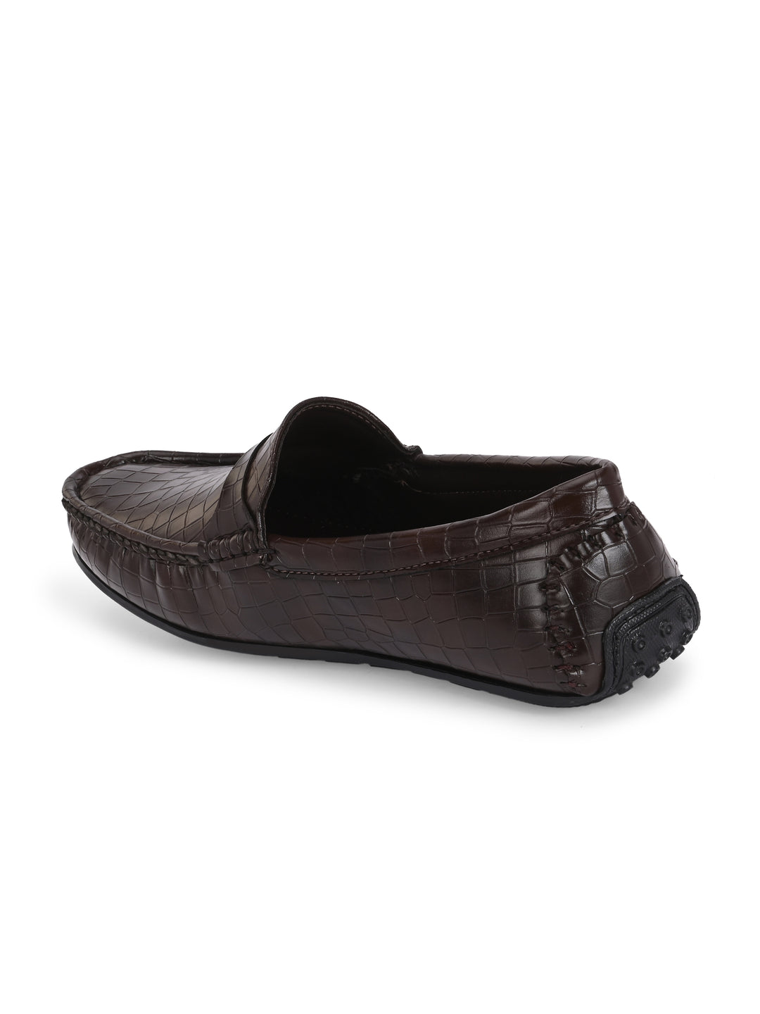 CARLO ROMANO BY WASAN VEGAN LEATHER CROCO PATENT MOCCASIN FOR MEN