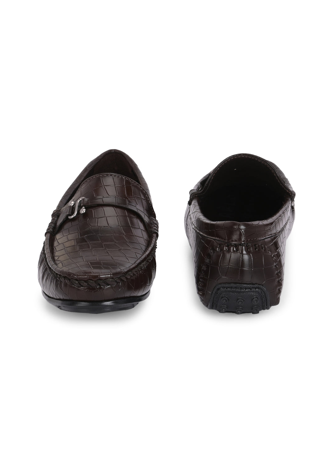 CARLO ROMANO BY WASAN VEGAN LEATHER CROCO PATENT MOCCASIN FOR MEN