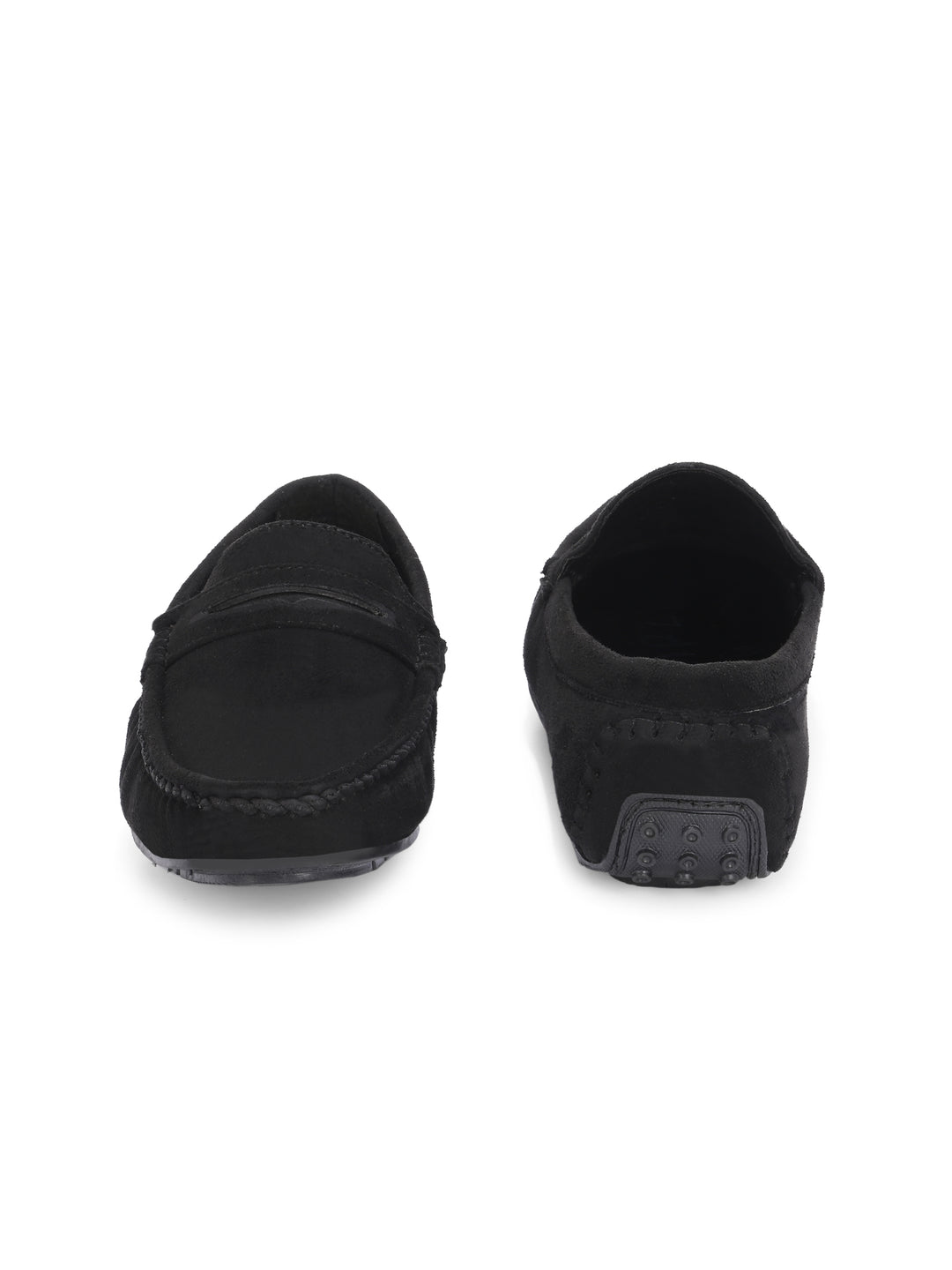 CARLO ROMANO BY WASAN BLACK COLOR VEGAN LEATHER MOCCASIN FOR MEN