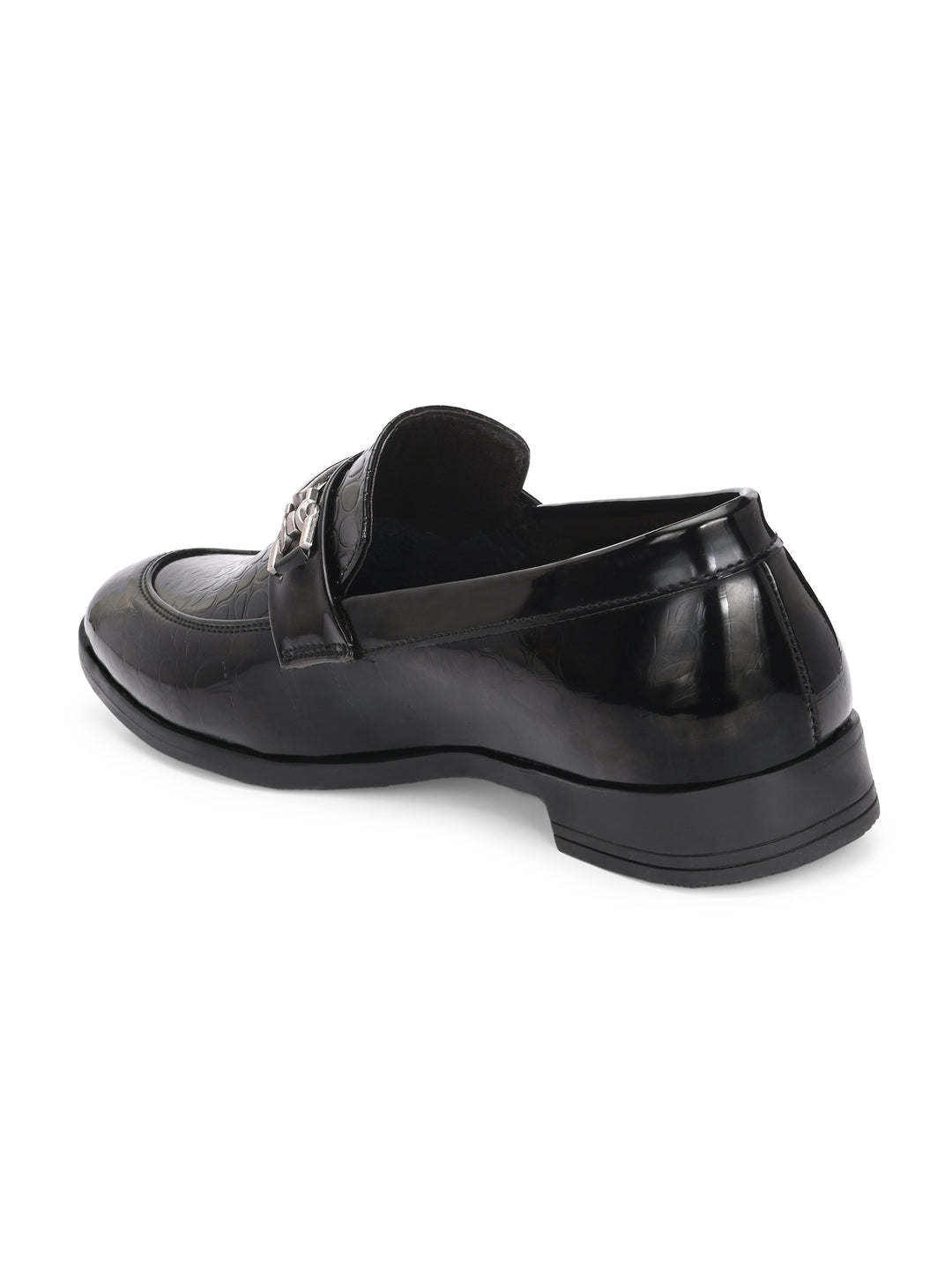 CARLO ROMANO BY WASAN VEGAN LEATHER CROCO PATENT MOCCASIN FOR MEN