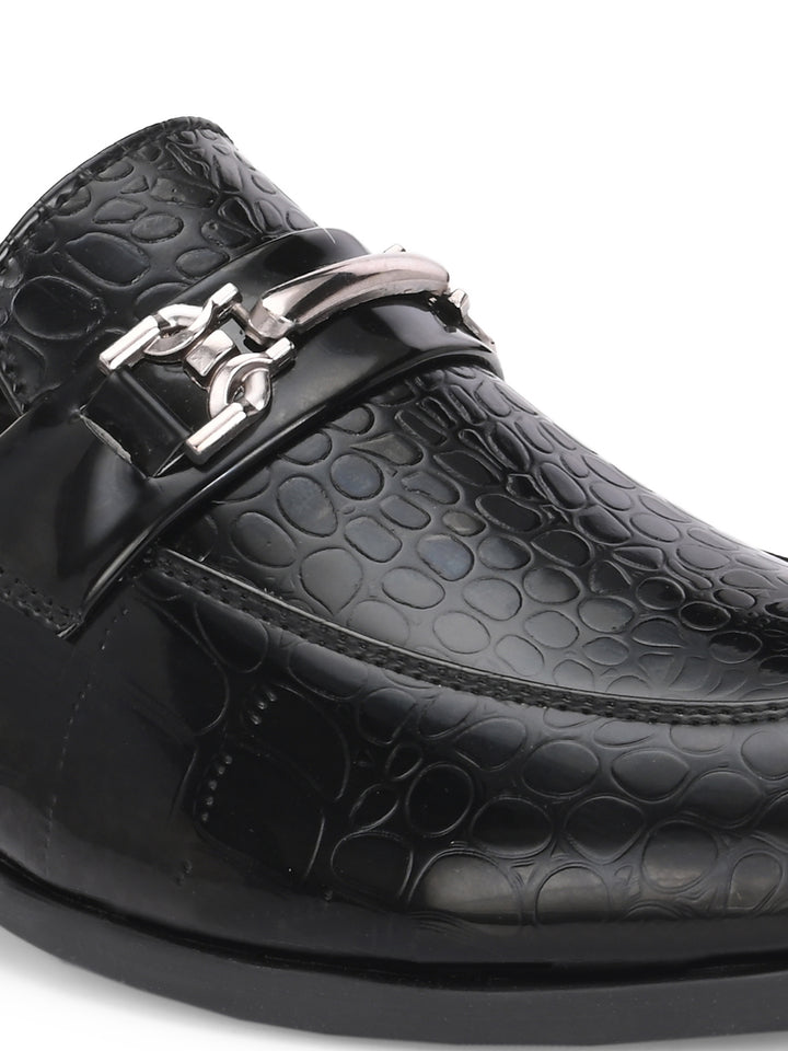 CARLO ROMANO BY WASAN VEGAN LEATHER CROCO PATENT MOCCASIN FOR MEN