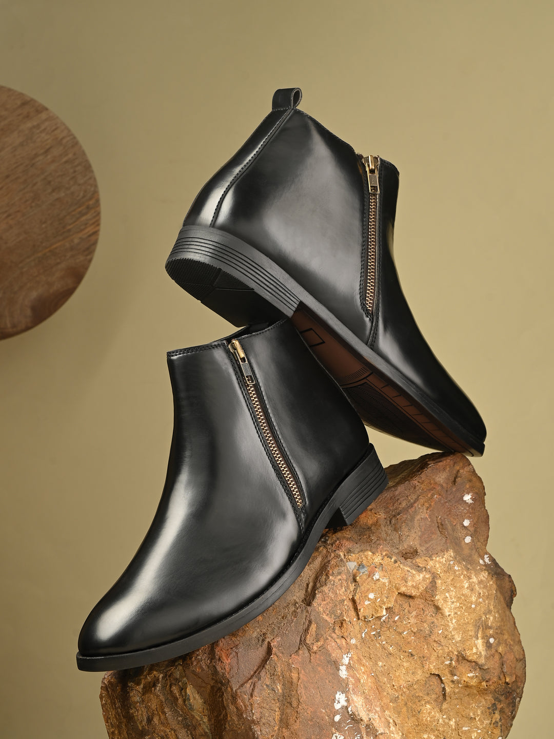 CARLO ROMANO BY WASAN VEGAN LEATHER ANKLE BOOT FOR MEN