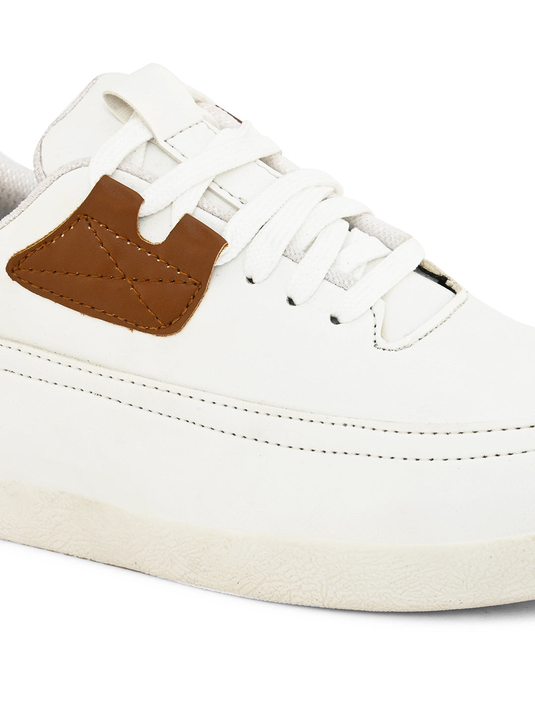 CARLO ROMANO BY WASAN SKY WHITE COLOUR VEGAN LEATHER SNEAKER SHOE FOR MEN