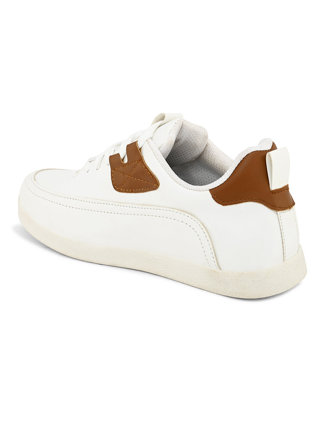 CARLO ROMANO BY WASAN SKY WHITE COLOUR VEGAN LEATHER SNEAKER SHOE FOR MEN