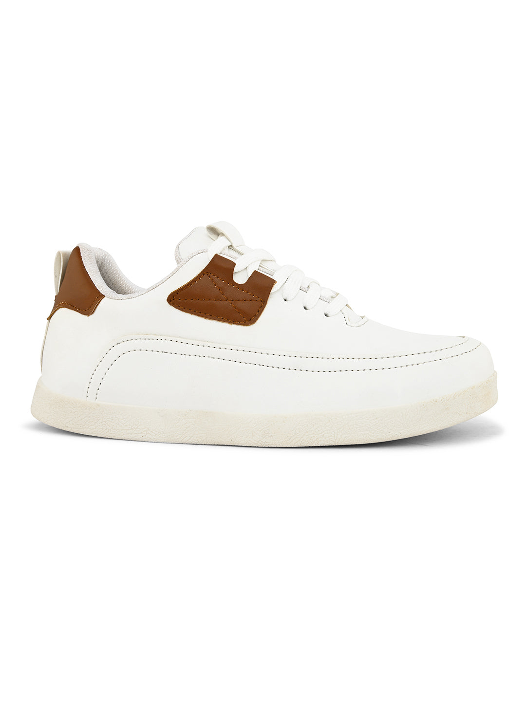 CARLO ROMANO BY WASAN SKY WHITE COLOUR VEGAN LEATHER SNEAKER SHOE FOR MEN