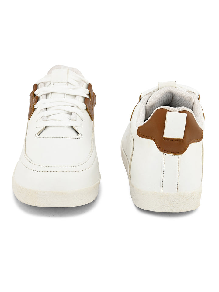 CARLO ROMANO BY WASAN SKY WHITE COLOUR VEGAN LEATHER SNEAKER SHOE FOR MEN