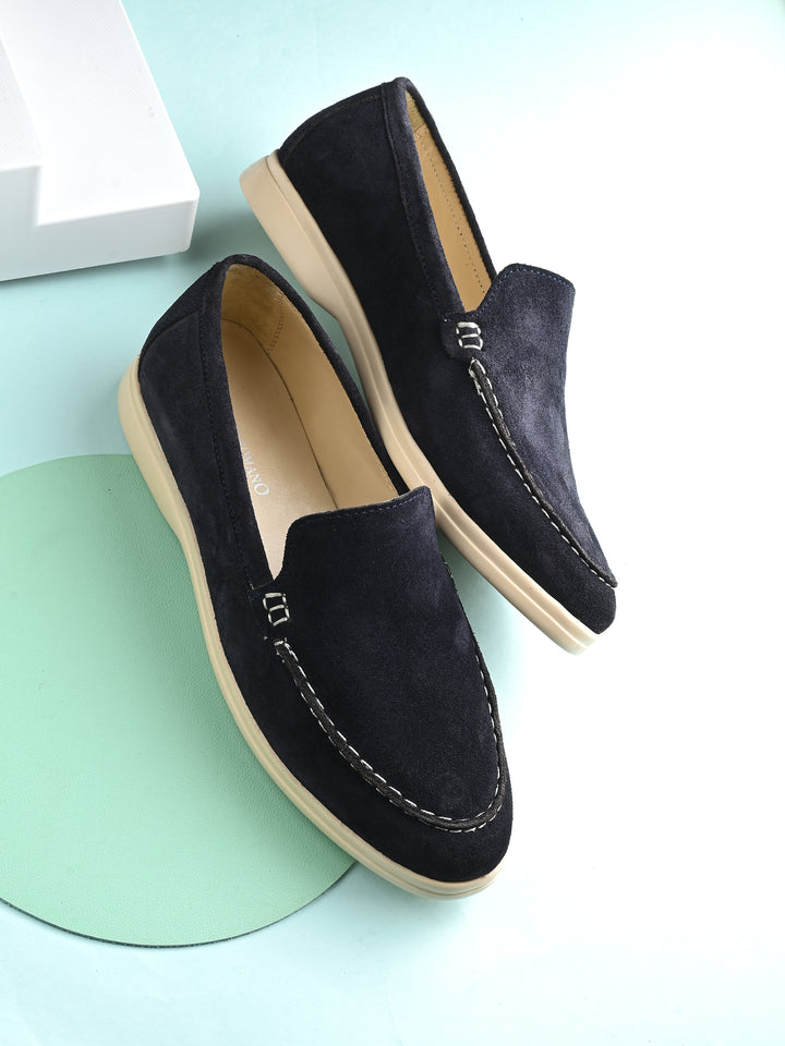 CARLO ROMANO SUEDE LEATHER STYLISH LOAFER SHOES FOR WOMEN