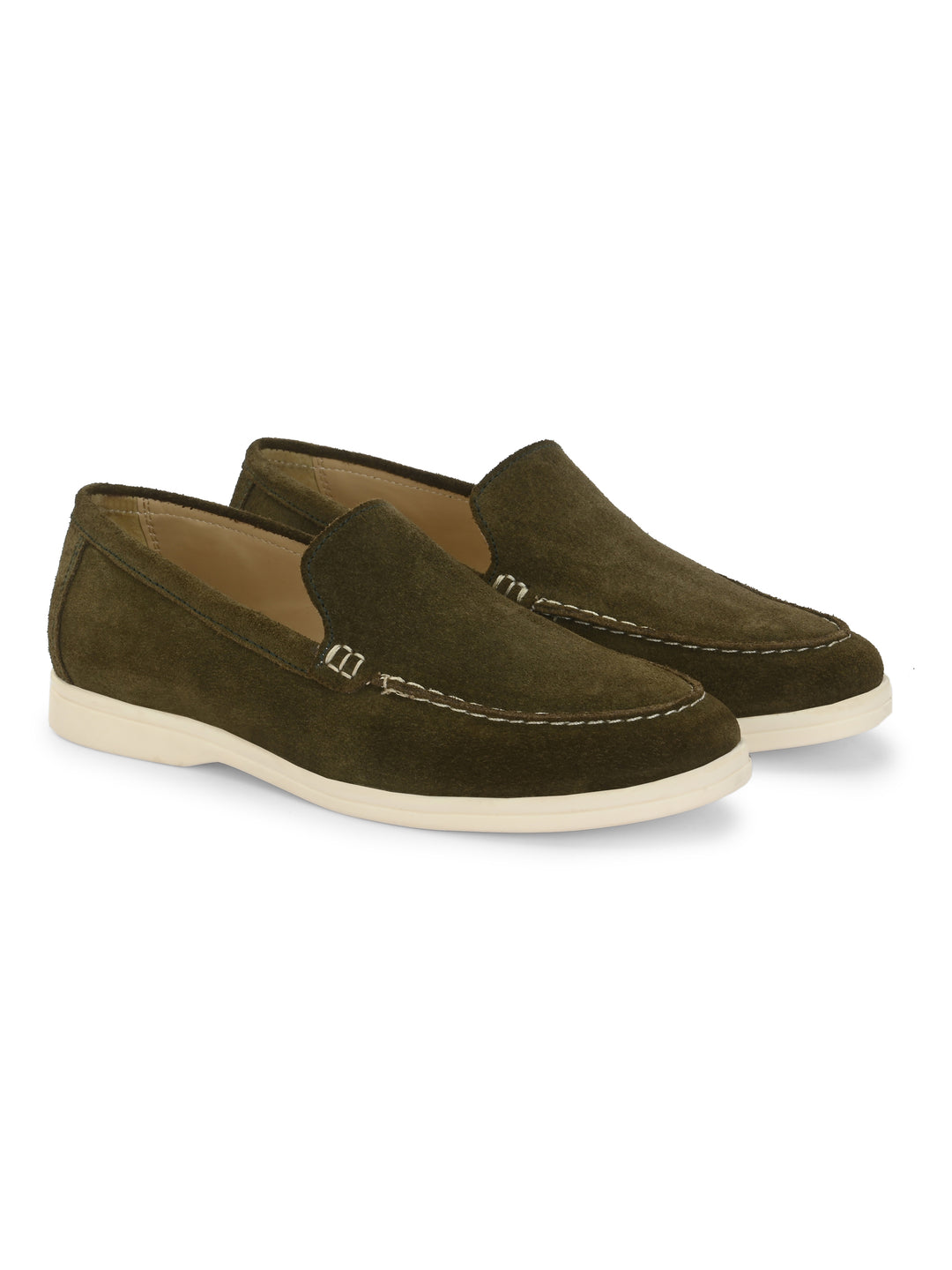 CARLO ROMANO SUEDE LEATHER STYLISH LOAFER SHOES FOR WOMEN