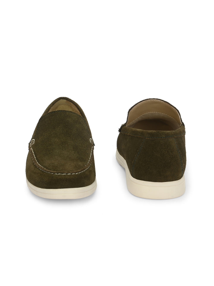 CARLO ROMANO SUEDE LEATHER STYLISH LOAFER SHOES FOR WOMEN