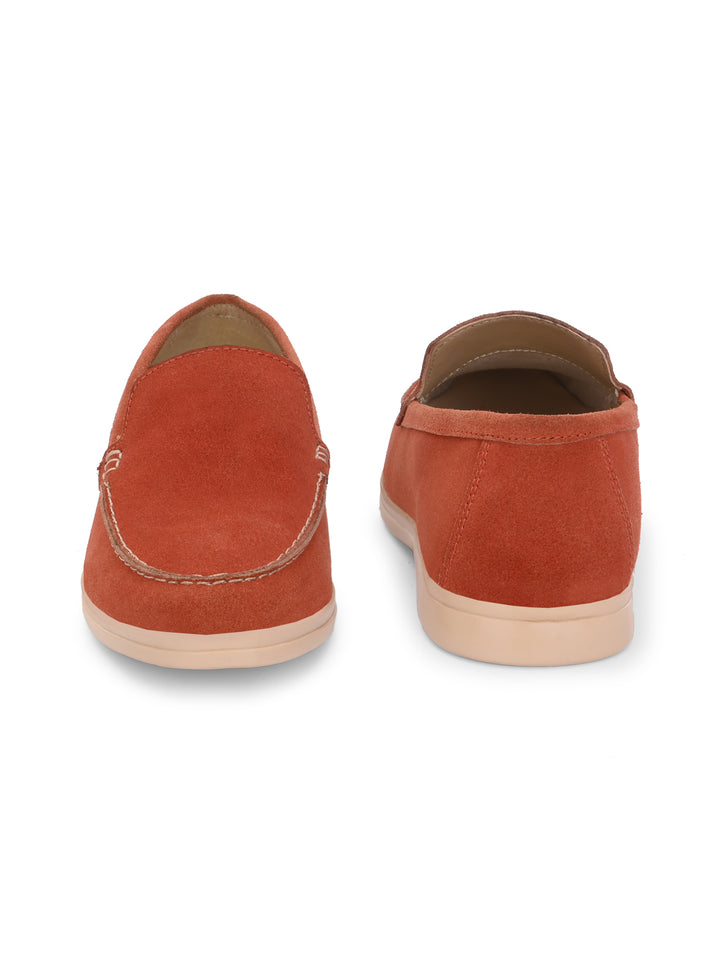 CARLO ROMANO SUEDE LEATHER STYLISH LOAFER SHOES FOR WOMEN