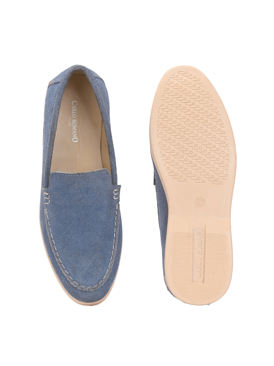 CARLO ROMANO SUEDE LEATHER STYLISH LOAFER SHOES FOR WOMEN