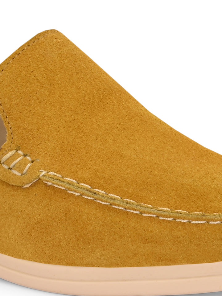 CARLO ROMANO SUEDE LEATHER STYLISH LOAFER SHOES FOR WOMEN