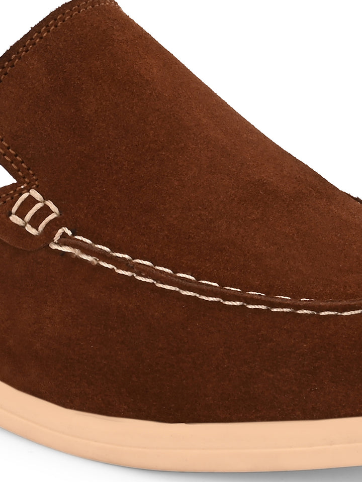 CARLO ROMANO BY WASAN PREMIUM STYLISH SUEDE LEATHER MULES FOR WOMENS