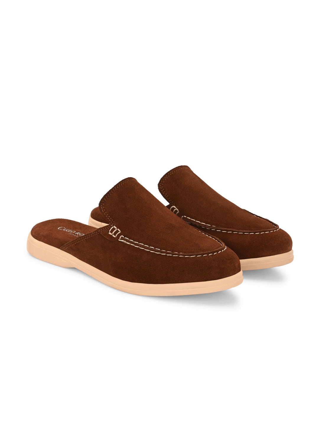 CARLO ROMANO BY WASAN PREMIUM STYLISH SUEDE LEATHER MULES FOR WOMENS