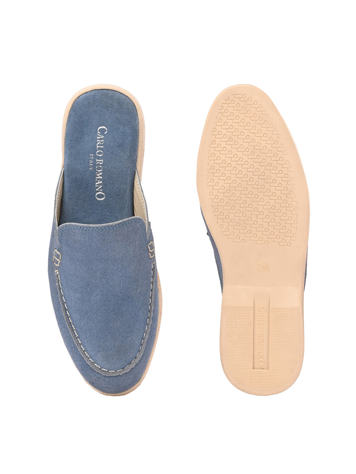 CARLO ROMANO BY WASAN PREMIUM STYLISH SUEDE LEATHER MULES FOR WOMENS