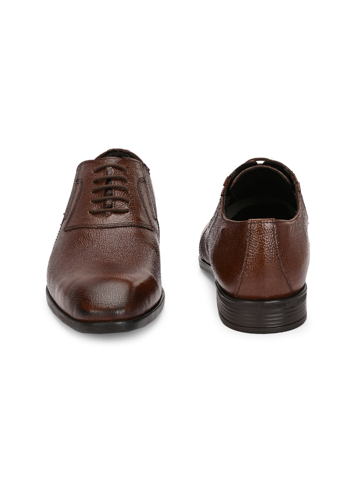 CARLO ROMANO BY WASAN BROWN COLOR GENUINE LEATHER  SHOES FOR MEN