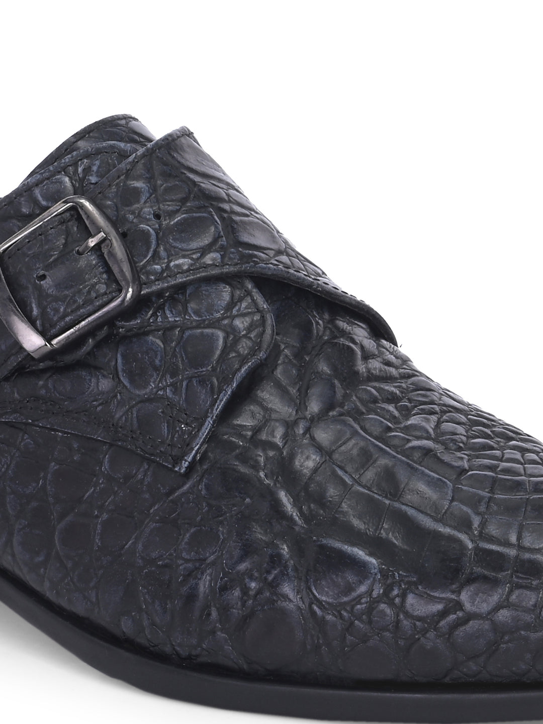 CARLO ROMANO BY WASAN PREMIUM STYLISH CROCO PRINTED LEATHER SHOES FOR MEN