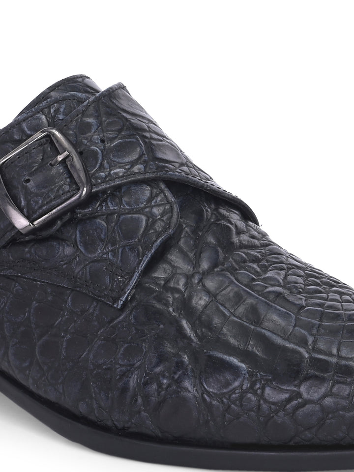 CARLO ROMANO BY WASAN PREMIUM STYLISH CROCO PRINTED LEATHER SHOES FOR MEN