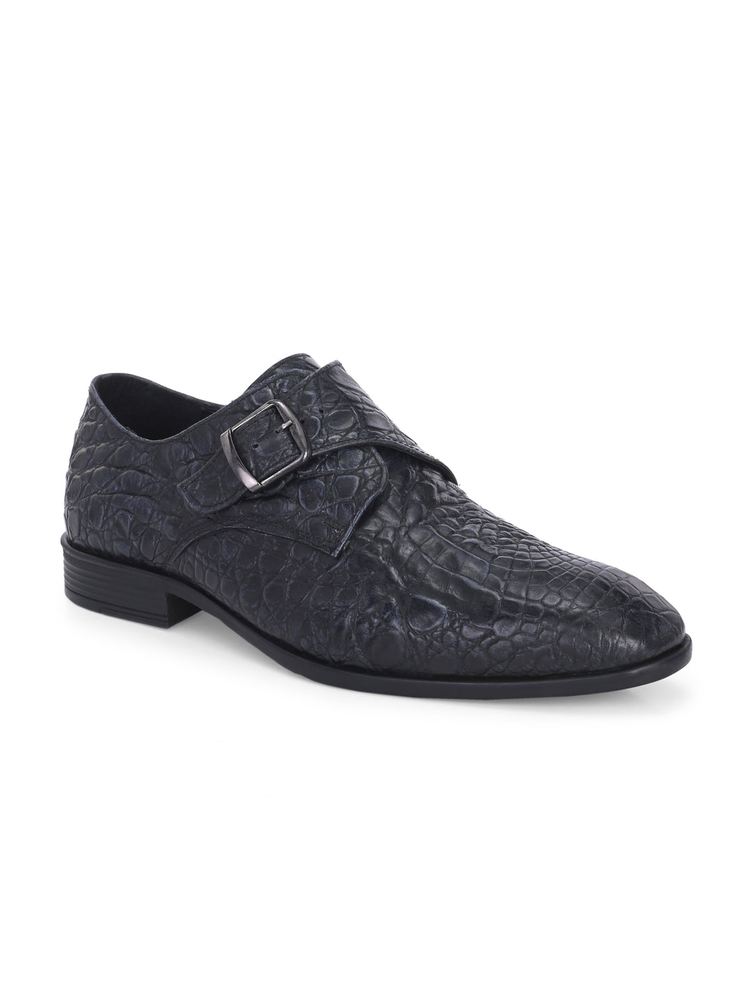CARLO ROMANO BY WASAN PREMIUM STYLISH CROCO PRINTED LEATHER SHOES FOR MEN