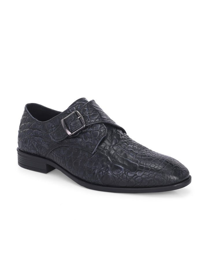 CARLO ROMANO BY WASAN PREMIUM STYLISH CROCO PRINTED LEATHER SHOES FOR MEN