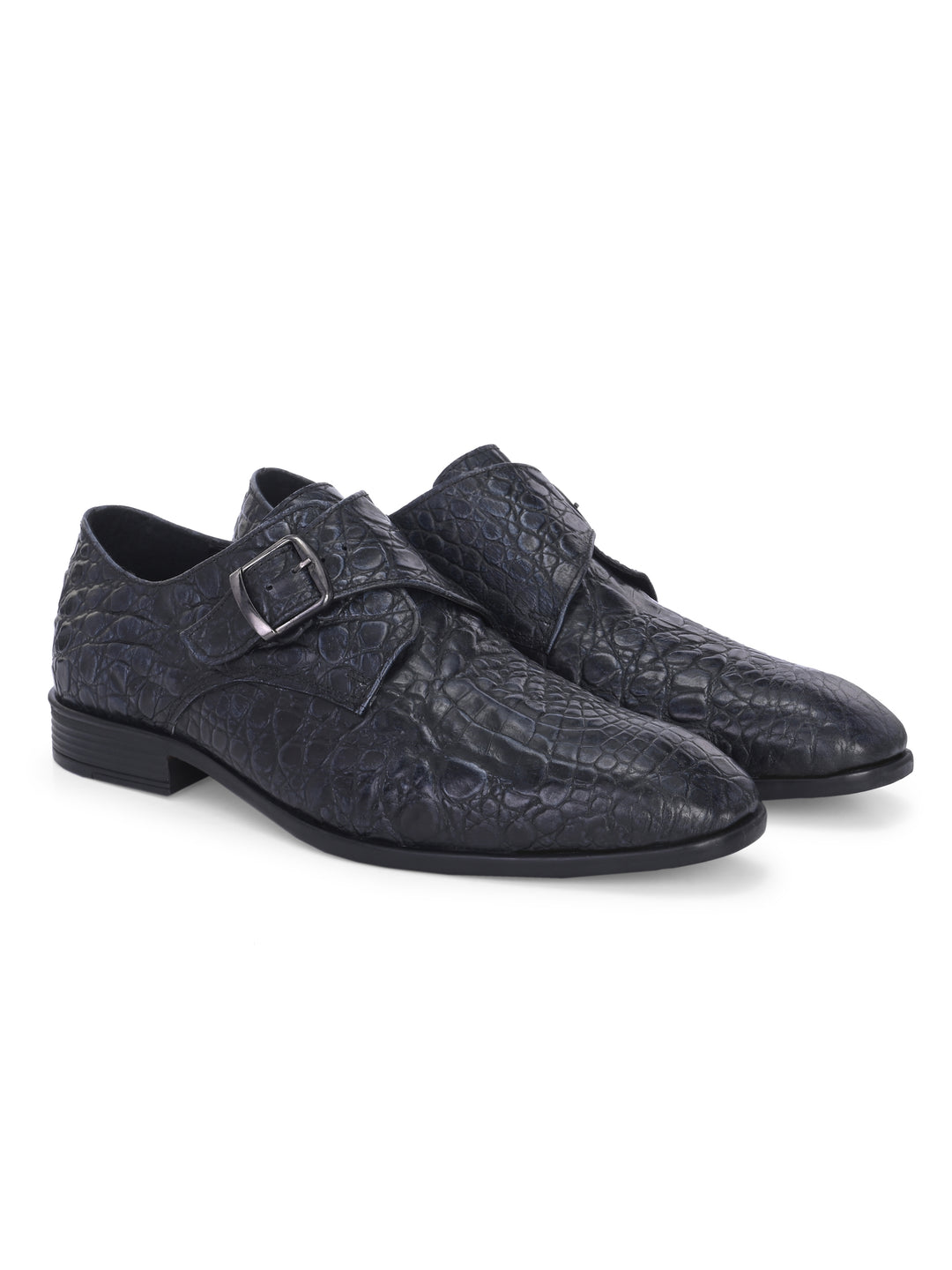 CARLO ROMANO BY WASAN PREMIUM STYLISH CROCO PRINTED LEATHER SHOES FOR MEN