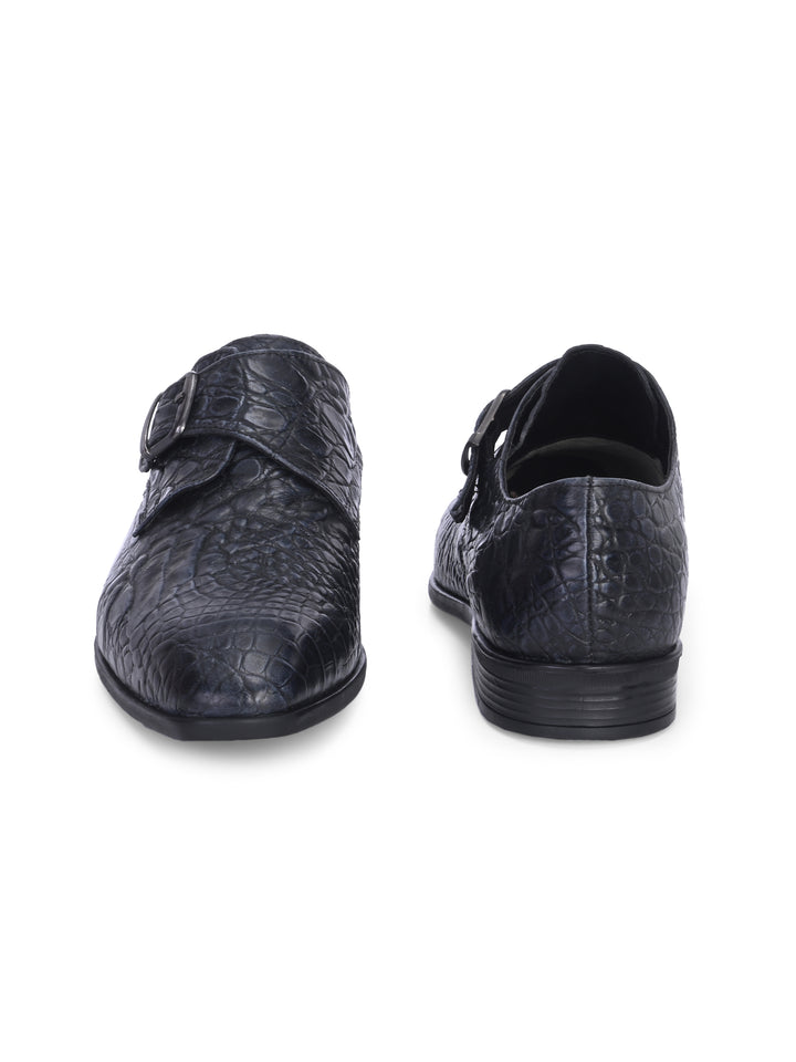 CARLO ROMANO BY WASAN PREMIUM STYLISH CROCO PRINTED LEATHER SHOES FOR MEN