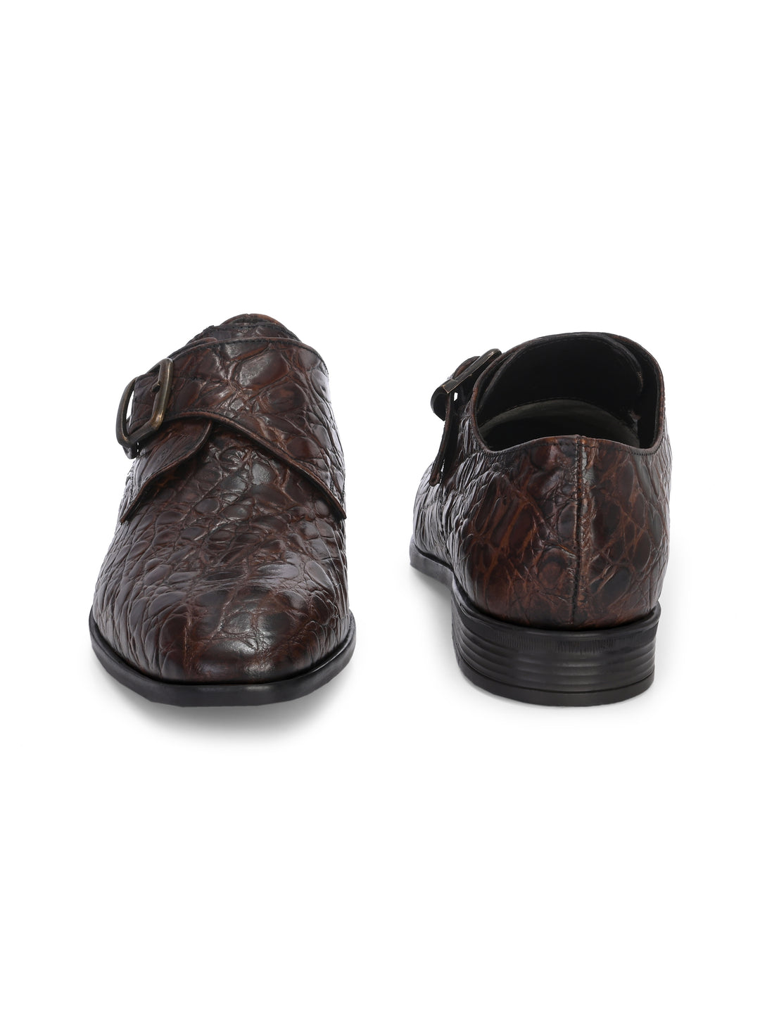 CARLO ROMANO BY WASAN PREMIUM STYLISH CROCO PRINTED LEATHER SHOES FOR MEN